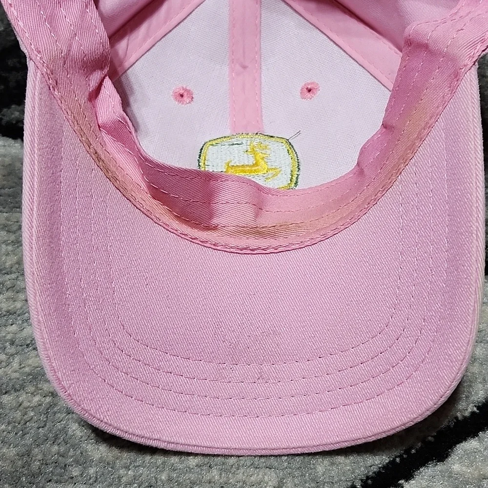 JOHN DEERE EMBROIDERED OWNERS EDITION PINK CAP HAT